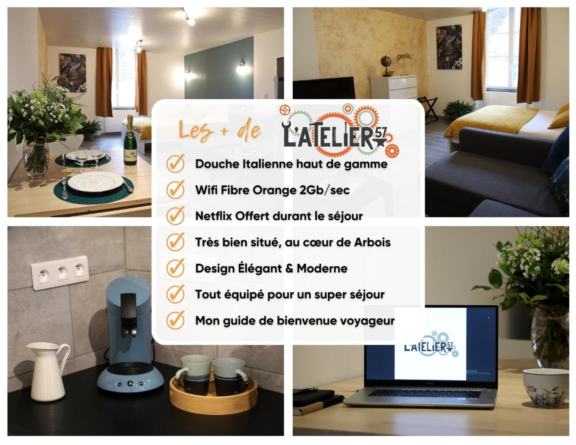Апартаменты L'Atelier 57 - Votre Meuble Authentique ! Арбуа Экстерьер фото